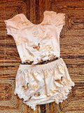 Ducks short sleeve Jojo top + Indie bummies