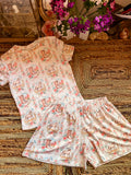 Cowgirl Willow tee + Audrey shorts (BIG KIDS)