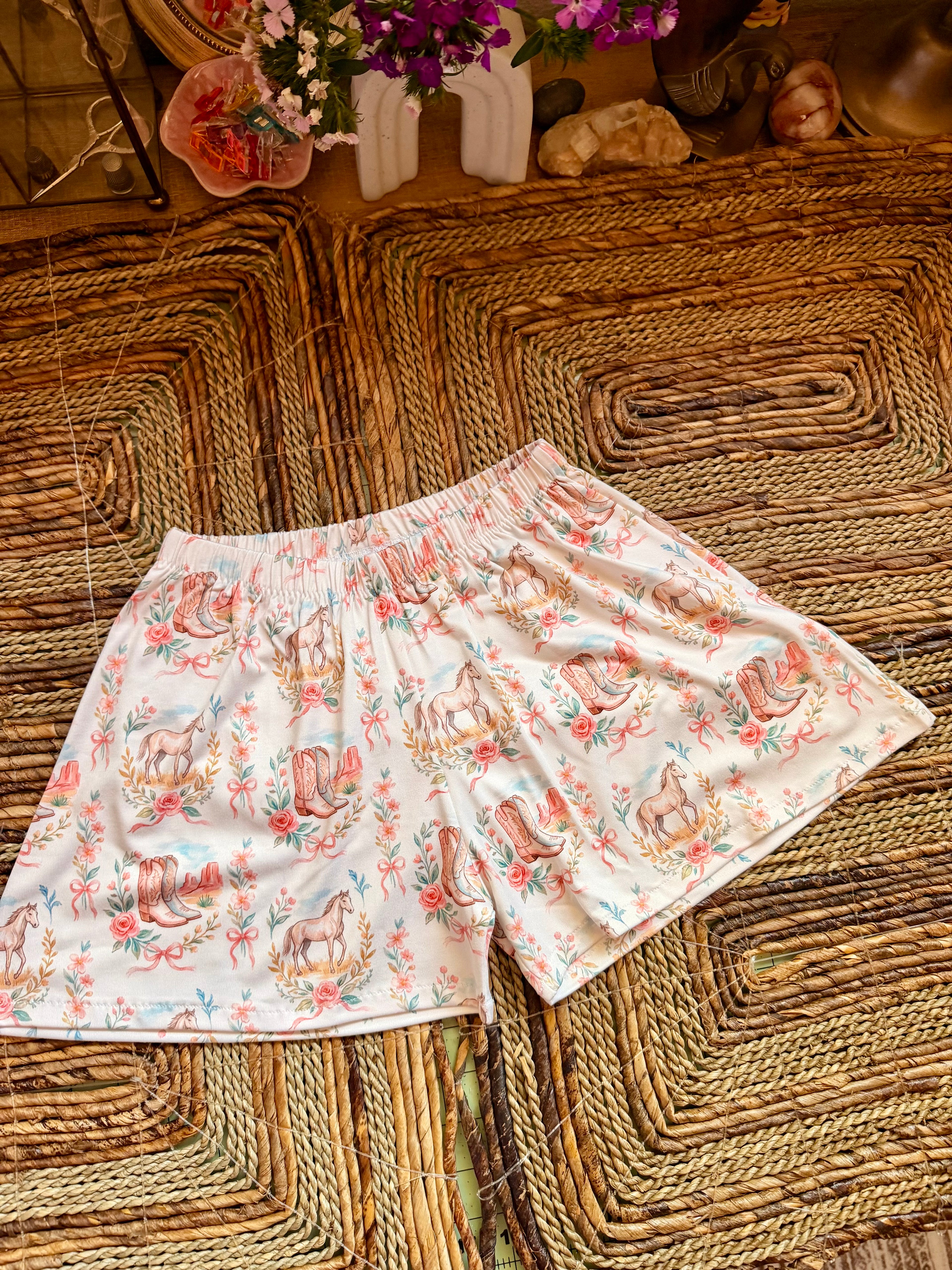 Cowgirl Willow tee + Audrey shorts (BIG KIDS)