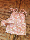 Floral Cara shorts romper (BIG KIDS)