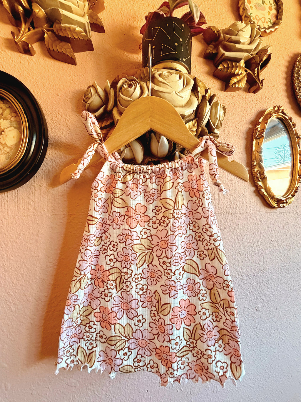 Floral Cara shorts romper (BIG KIDS)