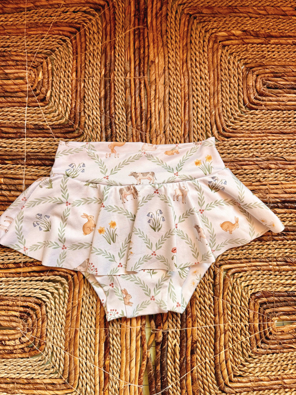 Animals Jojo tie tank + Kaia skirted bummies