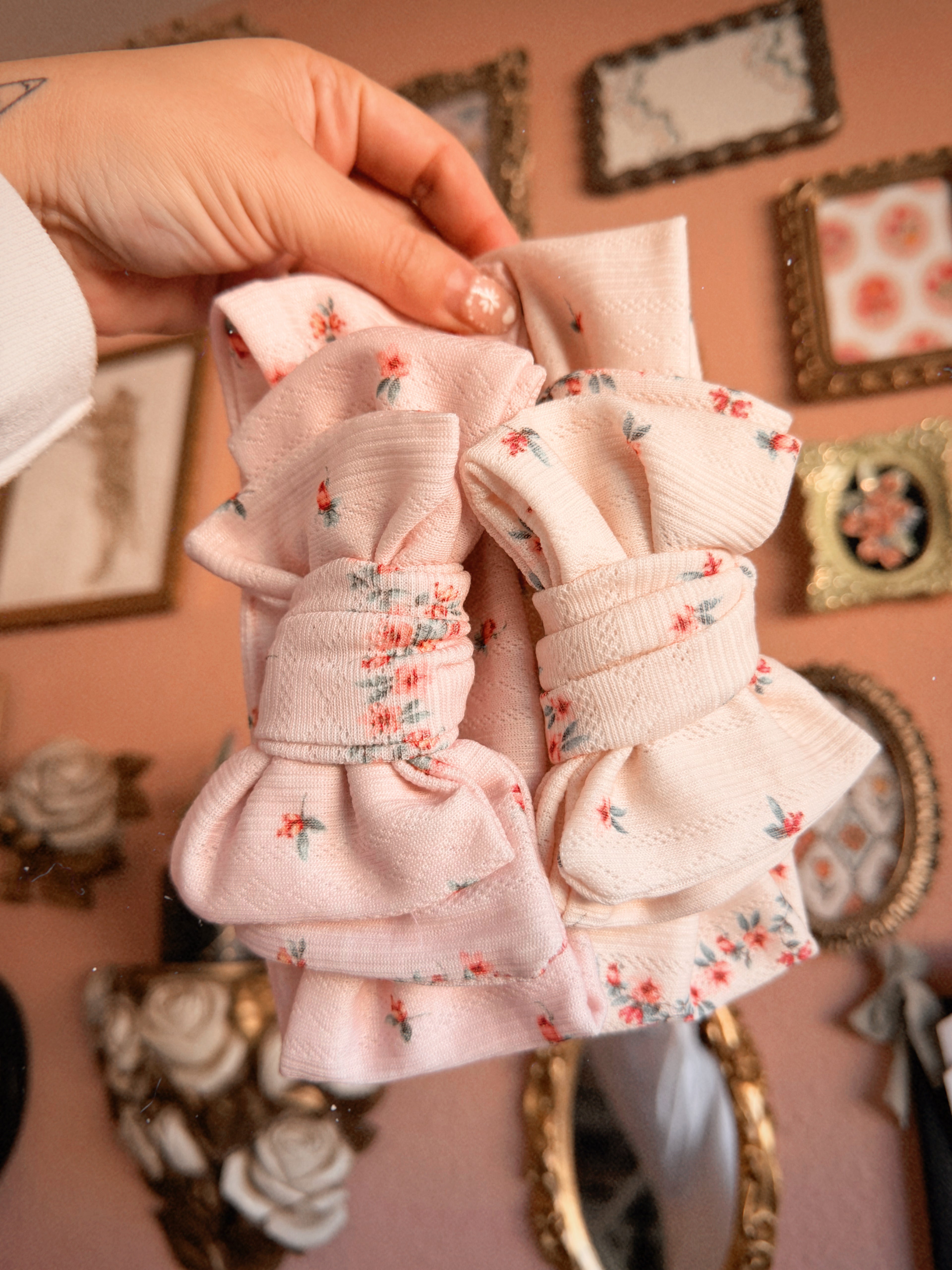 Dainty floral Aelin headband set