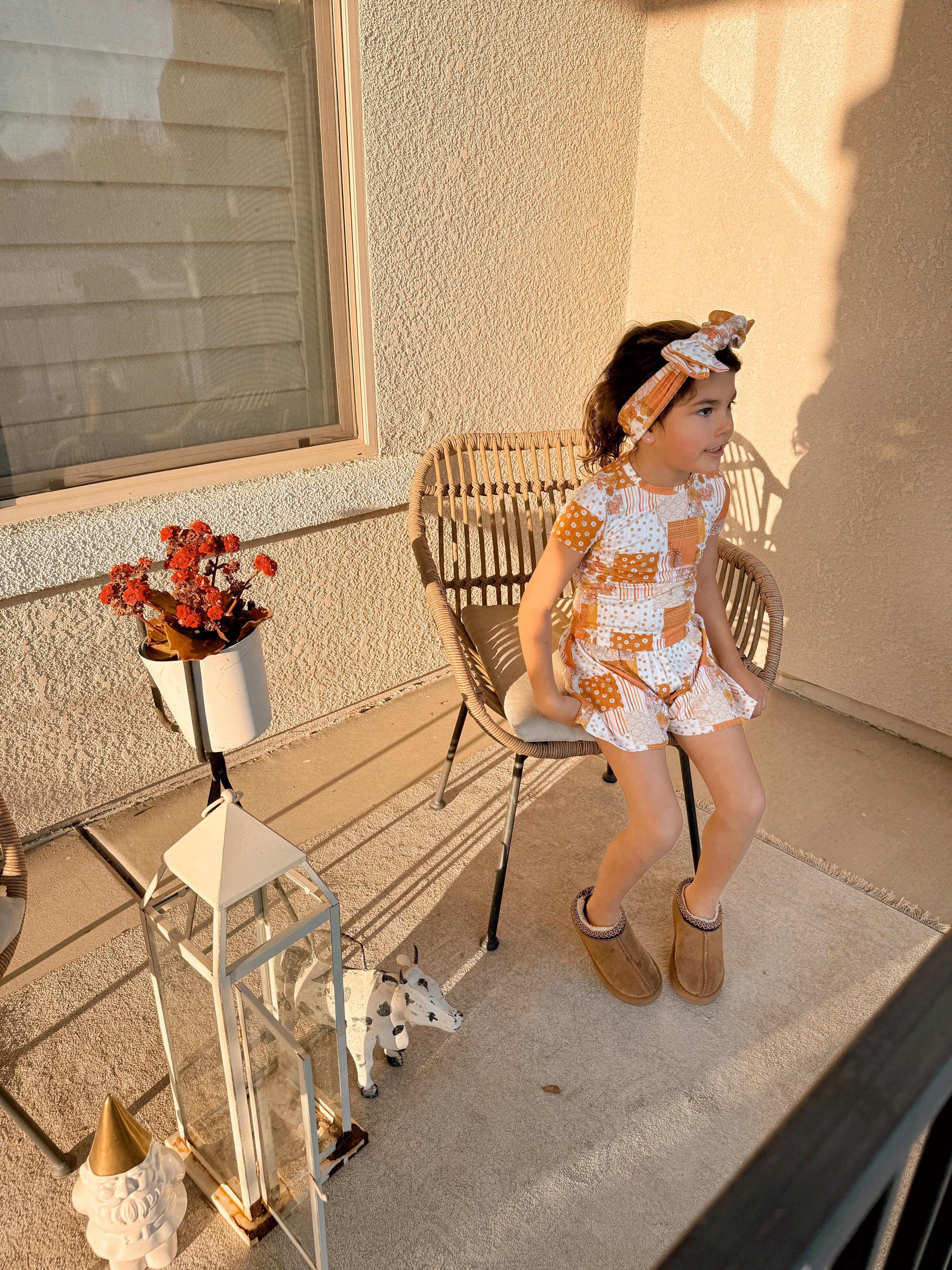 Patchwork Willow tee + Audrey shorts (BIG KIDS)
