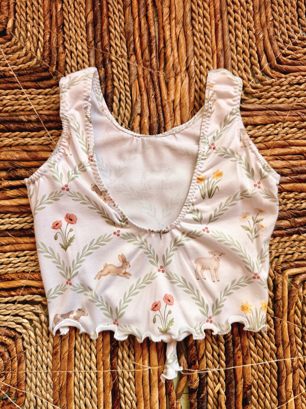 Animals Jojo tie tank + Kaia skirted bummies