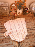 Cream floral Sofia romper + Aelin band