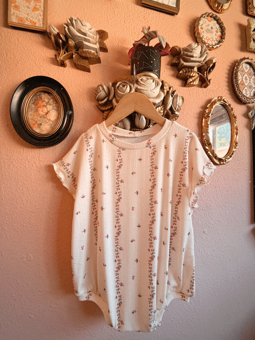 Cream floral Sofia romper + Aelin band